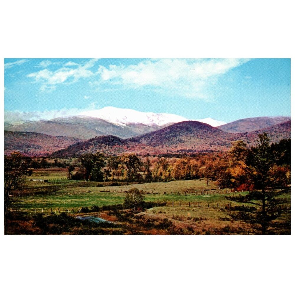 Postcard Chrome  Mount Washington From Intervale White Mountains New Hampshire